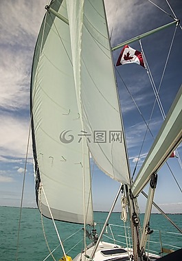 帆船,帆,船