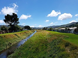 景觀,河,天空