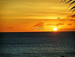 毛伊岛,夏威夷,日落