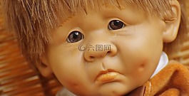 娃娃,男孩,悲傷