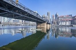 水域,反射,河流