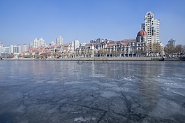 城市,水域,建筑