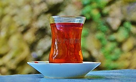 喝,茶,玻璃