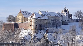 城堡,hellenstein,heidenheim 德国
