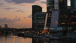 城市,莫斯科,摩天大樓
