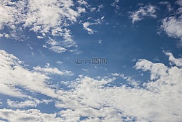 云,蓝色的天空,蓝色