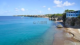 海灘,海,海洋