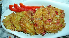 马铃薯煎饼,辣椒,饮食