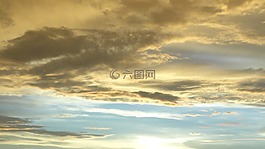 日出,日落,云