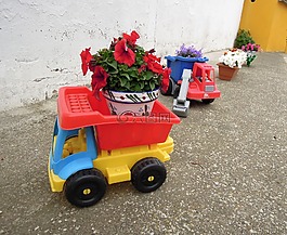 玩具,玩具卡車,拖車