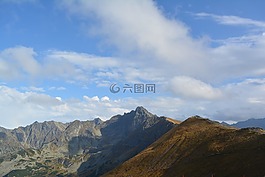 埋,山,景觀