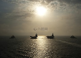 日出,天空,云