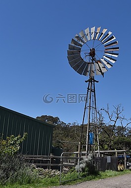 風車,農(nóng)場,農(nóng)村