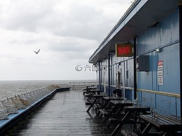海邊,酒吧,濕