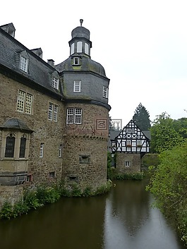 crottorf,城堡,庭院的城堡