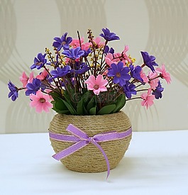花瓶,繩子的爸爸,布花