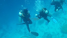 潛水員,跳水,水下