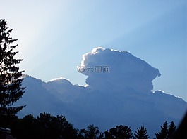 天空,云,云頭