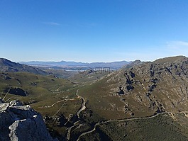 南非,景觀,山
