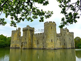 bodiam,城堡,廢墟