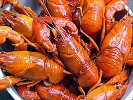 螃蟹,煮沸,食物