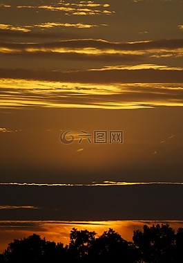 日落,背光,心情