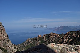 查看,海,懸崖