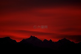 morgenrot,紅色,天空