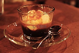 affogato,冰淇淋,咖啡