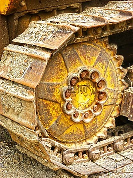詳細,卡特彼勒,車輪