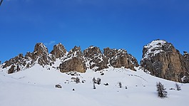 雪,冬天,山