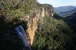 山,悬崖,级联