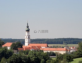 教會,租用 st veit,修道院