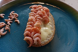 峡湾虾,大虾,熟
