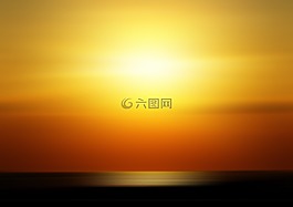 日落,太陽,橙