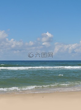 海灘,砂,海