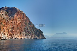海,主題,夏天
