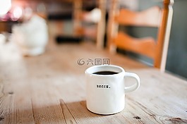 杯,咖啡,濃咖啡