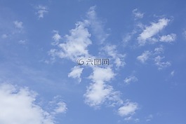 天空,藍色,云