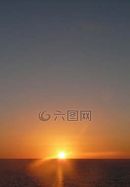 日落,傍晚的天空,abendstimmung