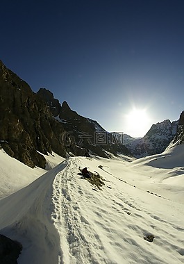山,雪,春季加息