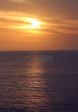 暮光之城,海,日落