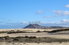 火山,沙丘,沙漠