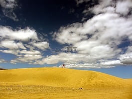 沙漠,沙,天空