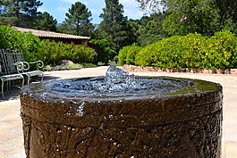 噴泉,水,水景