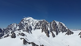 勃朗峰,蒙maudit,冰川