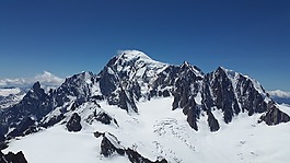 勃朗峰,蒙maudit,冰川