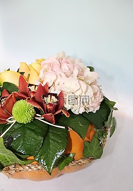 花束,南瓜,組成