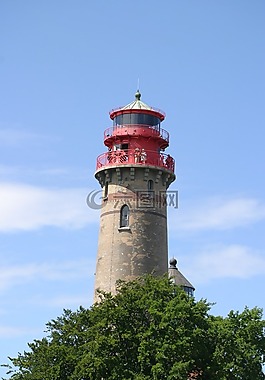 燈塔,rügen 島,波羅的海
