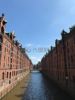 漢堡,speicherstadt,易北河